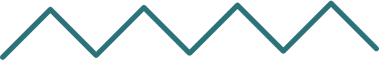 Minimalist zigzag line in blue on white background.