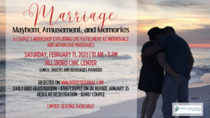 Invitation to a marriage event in Hillsboro, Oregon on February 11, 2023.